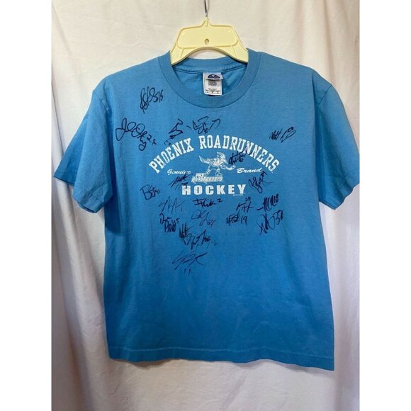 #3561 PHOENIX ROADRUNNERS BOYS SIGNED TSHIRT SIZE L - Picture 2 of 7